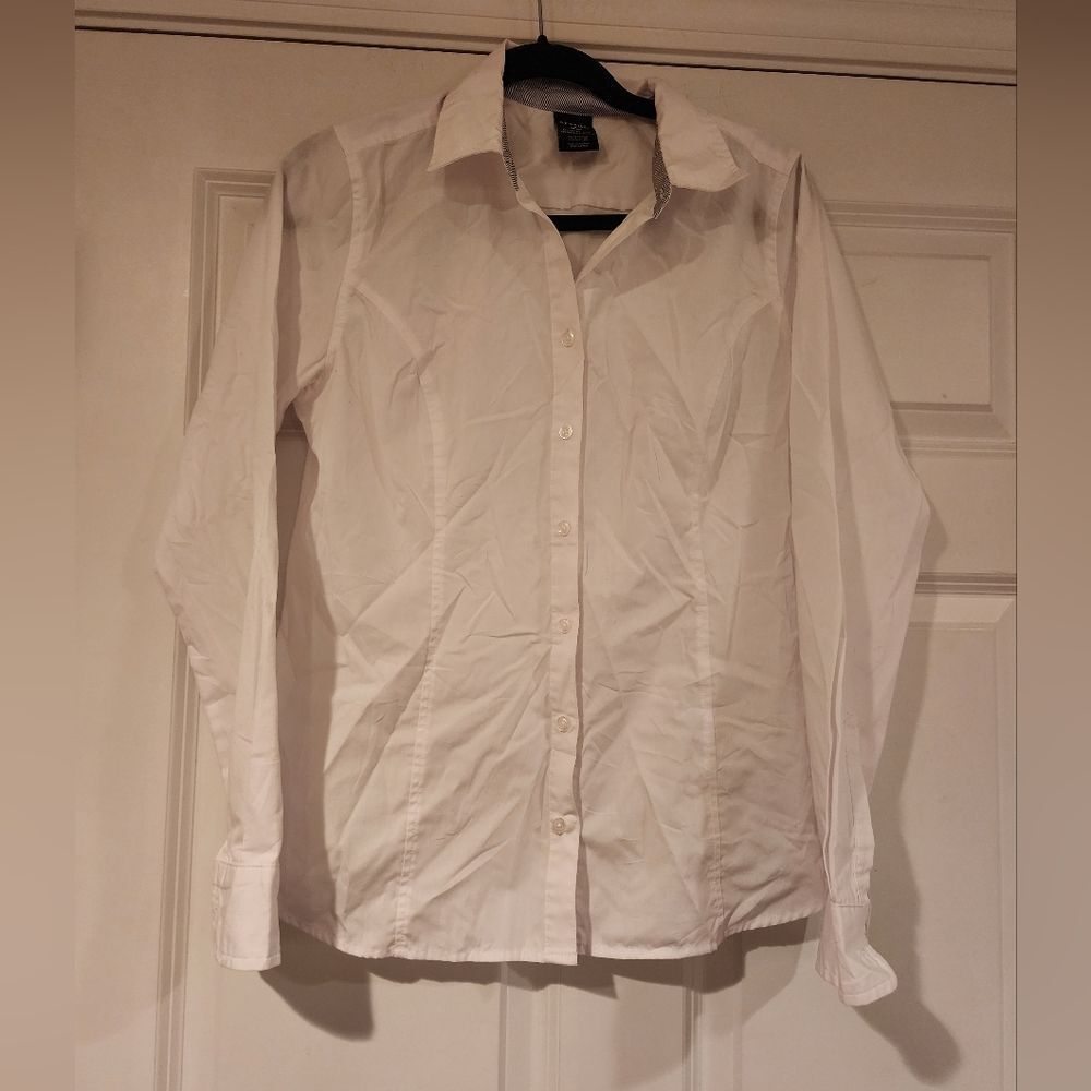 George white long sleeve button down dress shirt